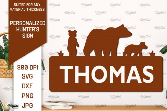 Download Personalized Hunter Sign Laser Cut - Hunter sign Collection