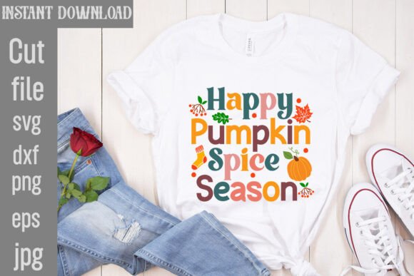 Download Happy Pumpkin Spice Season SVG Cut File - Pumpkin Collection