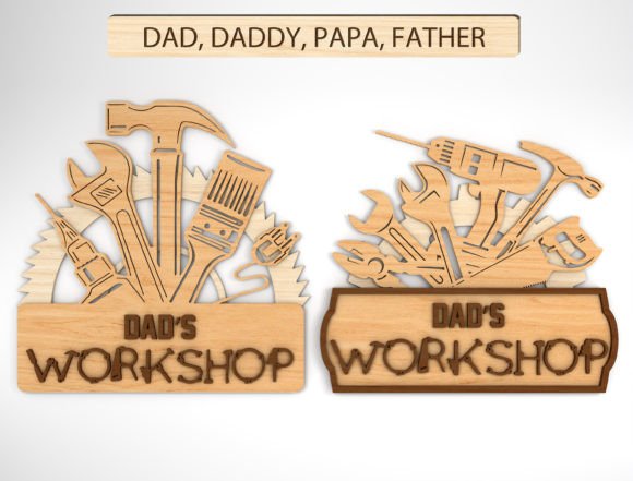 Download Personalized Dad's Workshop Sign SVG - Workshop sign Collection