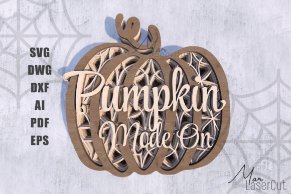 Download Fall Pumpkin 3D Multilayer Lasercut File - Pumpkin Collection
