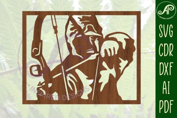 Download Bow Hunter Sign SVG Cut File - Hunter sign Collection